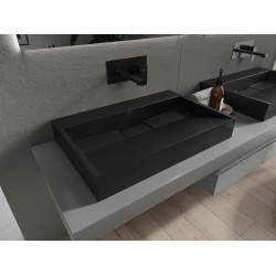 Mexen Ava  Lavoar pe blat  kompozit B/O 70 x 46 cm,  negru - 23017070