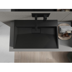 Mexen Ava  Lavoar pe blat  kompozit B/O 70 x 46 cm,  negru - 23017070