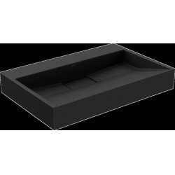 Mexen Ava  Lavoar pe blat  kompozit B/O 70 x 46 cm,  negru - 23017070
