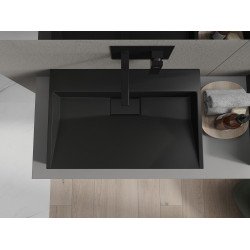 Mexen Ava  Lavoar pe blat  kompozit B/O 70 x 46 cm,  negru - 23017070