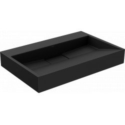 Mexen Ava  Lavoar pe blat  kompozit B/O 70 x 46 cm,  negru - 23017070 Lavoar pe blat fara gaura beterie 467680 Mexen