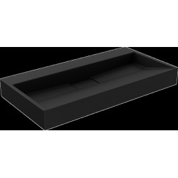 Mexen Ava  Lavoar pe blat  kompozit B/O 90 x 46 cm,  negru - 23019070 Lavoar pe blat fara gaura beterie 467680 Mexen