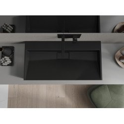 Mexen Ava  Lavoar pe blat  kompozit B/O 90 x 46 cm,  negru - 23019070