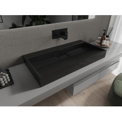 Mexen Ava  Lavoar pe blat  kompozit B/O 90 x 46 cm,  negru - 23019070