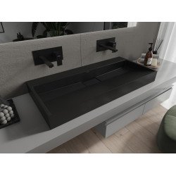 Mexen Ava  Lavoar pe blat  kompozit B/O 100 x 46 cm,  negru - 23011070