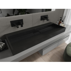 Mexen Ava  Lavoar pe blat  kompozit B/O 120 x 46 cm,  negru - 23011270