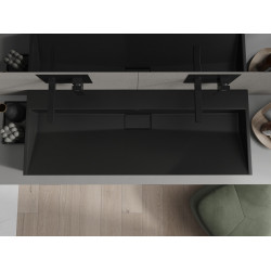 Mexen Ava  Lavoar pe blat  kompozit B/O 120 x 46 cm,  negru - 23011270