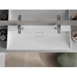 Mexen Ava  Lavoar pe blat  kompozit 2/O 120 x 46 cm,  alb - 23011202