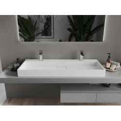 Mexen Ava  Lavoar pe blat  kompozit 2/O 120 x 46 cm,  alb - 23011202