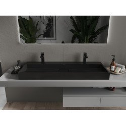 Mexen Ava  Lavoar pe blat  kompozit 2/O 120 x 46 cm,  negru - 23011272