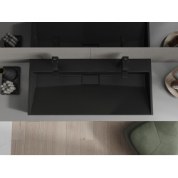 Mexen Ava  Lavoar pe blat  kompozit 2/O 100 x 46 cm,  negru - 23011072