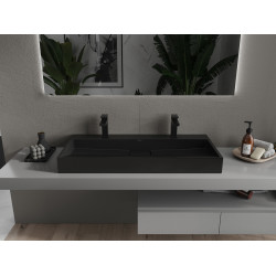 Mexen Ava  Lavoar pe blat  kompozit 2/O 100 x 46 cm,  negru - 23011072