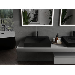 Mexen Poli  Lavoar pe blat  kompozit 1/O 60 x 48 cm,  negru - 23026071