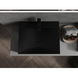 Mexen Poli  Lavoar pe blat  kompozit 1/O 60 x 48 cm,  negru - 23026071