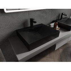 Mexen Poli  Lavoar pe blat  kompozit 1/O 60 x 48 cm,  negru - 23026071