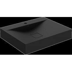 Mexen Poli  Lavoar pe blat  kompozit 1/O 60 x 48 cm,  negru - 23026071 Lavoar pe blat fara gaura beterie 467680 Mexen