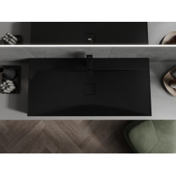 Mexen Poli  Lavoar pe blat  kompozit 1/O 100 x 48 cm,  negru - 23021071