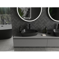 Mexen Ono  Lavoar pe blat  kompozit 51 x 39 cm,  negru - 23045171