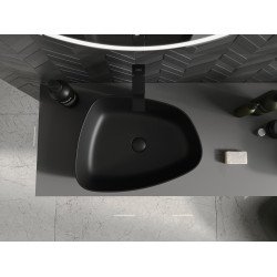 Mexen Ono  Lavoar pe blat  kompozit 51 x 39 cm,  negru - 23045171