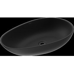 Mexen Nora  Lavoar pe blat  kompozit 60 x 36 cm,  negru - 23056071 Lavoar pe blat fara gaura beterie 467680 Mexen