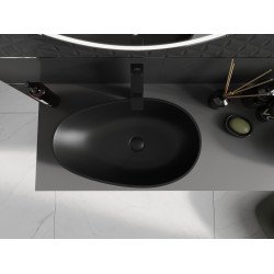 Mexen Nora  Lavoar pe blat  kompozit 60 x 36 cm,  negru - 23056071