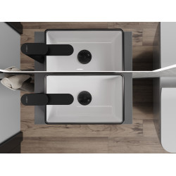 Mexen Nadia  Lavoar pe blat  36 x 23 cm, alb/ negru - 21613607