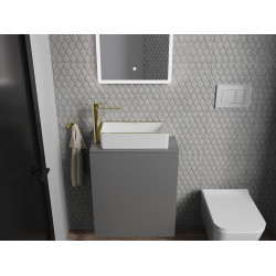 Mexen Nadia  Lavoar pe blat  46 x 23 cm, alb/auriu - 21614605