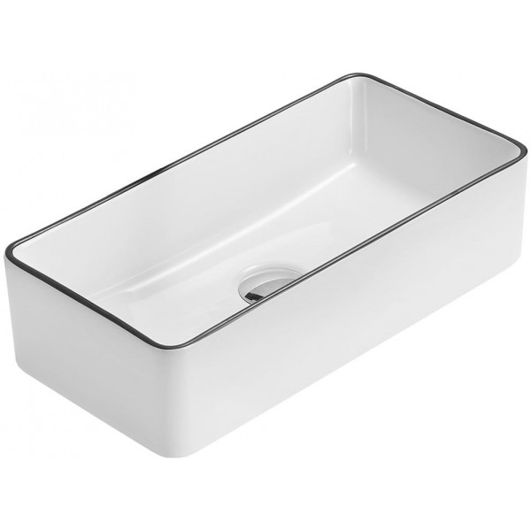 Mexen Nadia  Lavoar pe blat  46 x 23 cm, alb/ negru - 21614607