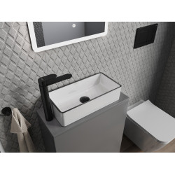 Mexen Nadia  Lavoar pe blat  46 x 23 cm, alb/ negru - 21614607