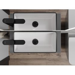 Mexen Nadia  Lavoar pe blat  46 x 23 cm, alb/ negru - 21614607