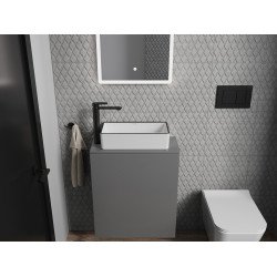 Mexen Nadia  Lavoar pe blat  46 x 23 cm, alb/ negru - 21614607