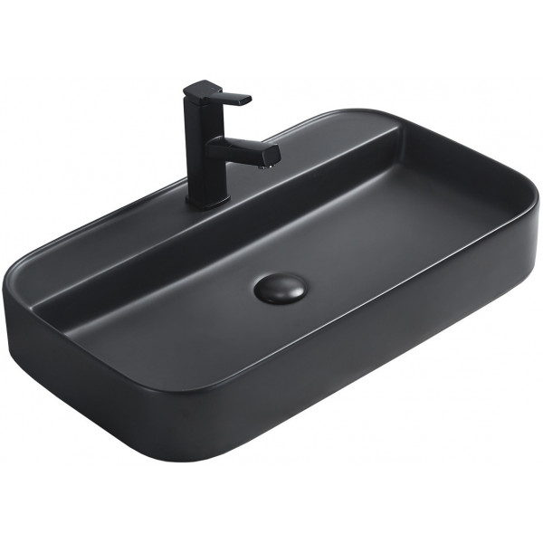 Mexen Sofia  Lavoar pe blat  70 x 40 cm,  negru mat - 22157085
