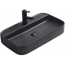 Mexen Sofia  Lavoar pe blat  70 x 40 cm,  negru mat - 22157085 Lavoar pe blat fara gaura beterie 467680 Mexen