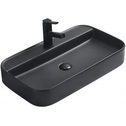 Mexen Sofia  Lavoar pe blat  70 x 40 cm,  negru mat - 22157085 Lavoar pe blat fara gaura beterie 467680 Mexen