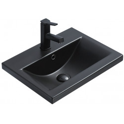 Mexen Emma Lavoar ingropat in blat  51 x 39 cm, negru  mat - 25055185 Lavoar cu gaura baterie 467680 Mexen