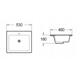 Mexen Lora Lavoar ingropat in blat  53 x 46 cm, alb  - 25365300