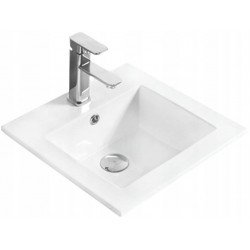 Mexen Stella Lavoar ingropat in blat  41 x 41 cm, alb  - 25454100 Lavoar cu gaura baterie 467680 Mexen