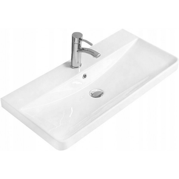 Mexen Dagna Lavoar ingropat in blat  81 x 39 cm, alb  - 21998000