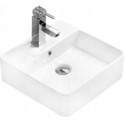 Mexen Kira Lavoar pe blat  38 x 38 cm, alb  - 21783800 Lavoar cu gaura baterie 467680 Mexen