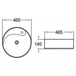 Mexen Lila Lavoar pe blat  46 x 46 cm, alb  - 21824600