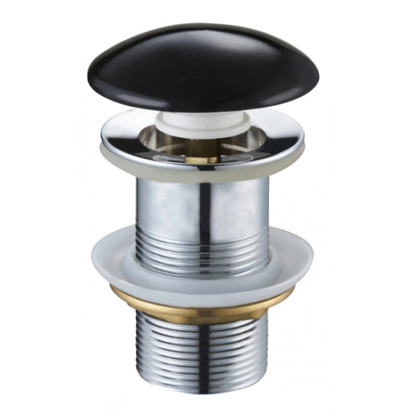 Mexen  ventil klik-klak  runda ,  negru  ceramica po?ysk - 79910-75