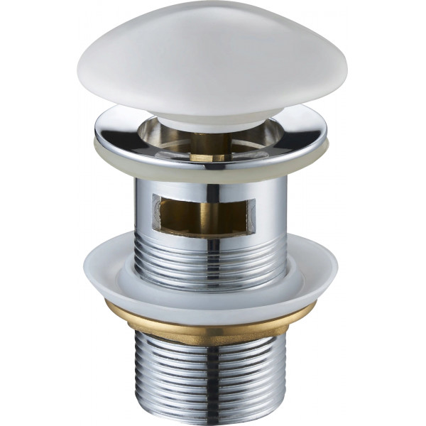 Mexen  ventil klik-klak  runda  cu preaplin ,  alb  ceramica - 79920-25