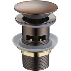 Mexen  ventil klik-klak  runda  cu preaplin ,  cupru antic - 79920-45 Ventil klik-klak 467680 Mexen