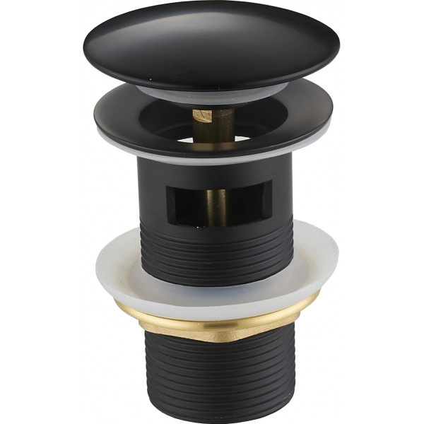 Mexen  ventil klik-klak  runda  cu preaplin ,  negru  - 79920-70