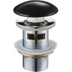 Mexen  ventil klik-klak  runda  cu preaplin ,  negru  ceramica - 79920-75 Ventil klik-klak 467680 Mexen