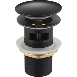 Mexen  ventil klik-klak  runda  cu preaplin ,  negru   antic - 79920-79 Ventil klik-klak 467680 Mexen