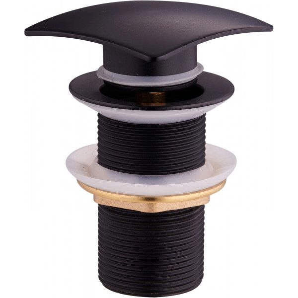 Mexen  ventil klik-klak  patrat ,  negru  - 79916-70