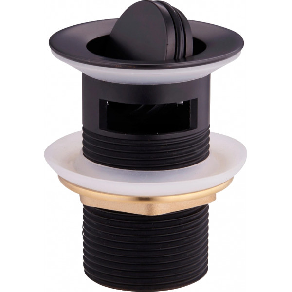 Mexen  ventil klik-klak  rotativ  cu preaplin ,  negru  - 79923-70