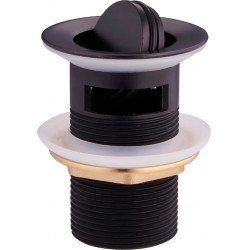 Mexen  ventil klik-klak  rotativ  cu preaplin ,  negru  - 79923-70 Ventil klik-klak 467680 Mexen