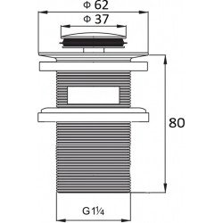 Mexen  ventil klik-klak mic   runda  cu preaplin ,  auriu  - 79925-50 Ventil klik-klak 467680 Mexen